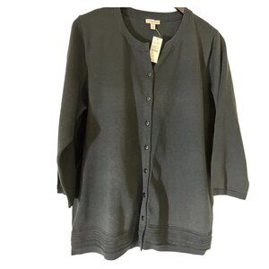 Talbots Black Cardigan, 1X